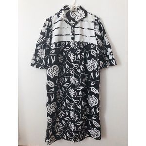 Vintage Floral House Dress / Mumu